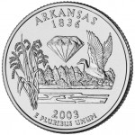 2003 50 State Quarters Coin Arkansas Uncirculated Reverse