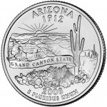 2008 50 State Quarters Coin Arizona Uncirculated Reverse