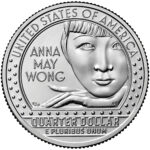 2022 American Women Quarters Coin Anna May Wong Uncirculated Reverse