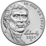 2024 Jefferson Nickel Uncirculated Obverse Denver